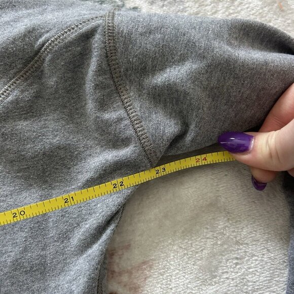 Lululemon Womens Jacket Size 10 Gray Turtleneck Zip Pockets Heavy Athletic Yoga - Picture 6 of 11